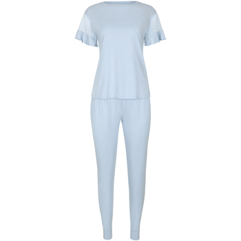 Lisca Pyjama broek top korte mouwen Smooth  Cheek Blauw