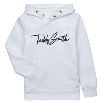 Textiel Jongens Sweaters / Sweatshirts Teddy Smith S-EVAN HOODY JR Wit