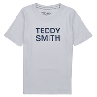 Textiel Jongens T-shirts korte mouwen Teddy Smith TICLASS 3 Wit