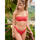 Textiel Dames Bikinibroekjes- en tops Lisca Laag uitgesneden zwemkleding slip Santorini Rood