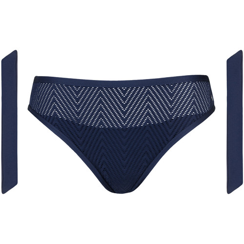 Textiel Dames Bikinibroekjes- en tops Lisca Zwembroekje met afneembare bandjes Santorini Blauw