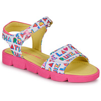 Schoenen Meisjes Sandalen / Open schoenen Agatha Ruiz de la Prada SMILEN Wit / Roze