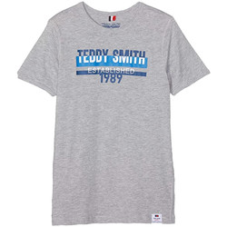Textiel Jongens T-shirts korte mouwen Teddy Smith  Grijs