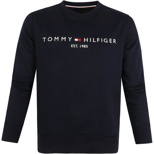 Textiel Heren Sweaters / Sweatshirts Tommy Hilfiger Trui Logo Donkerblauw Blauw