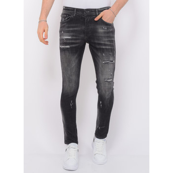 Local Fanatic Stoashed Ripped Jeans Zwart