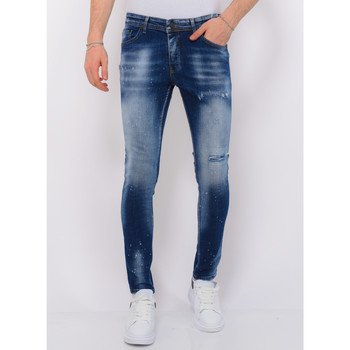 Local Fanatic Blue Stone Washed Jeans Blauw