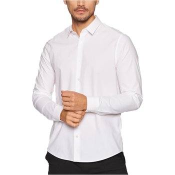 Textiel Heren Overhemden lange mouwen Calvin Klein Jeans J30J319065 Wit
