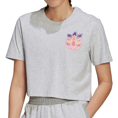 Textiel Meisjes T-shirts & Polo’s adidas Originals  Grijs