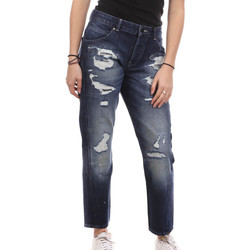 Textiel Dames Straight jeans Guess  Blauw