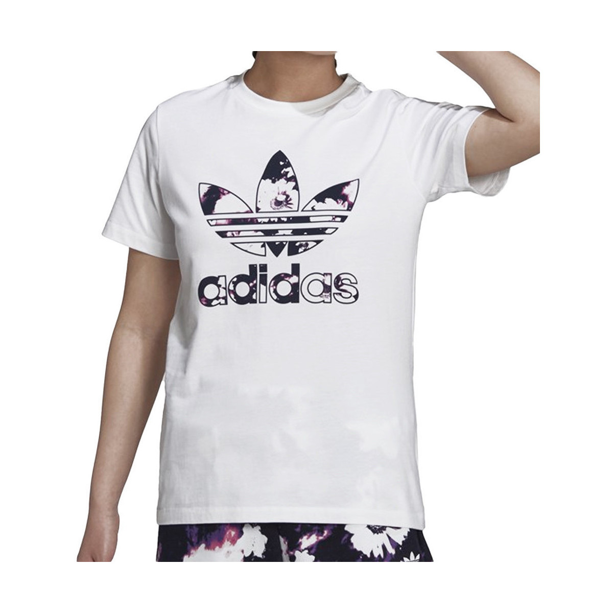 Textiel Dames T-shirts & Polo’s adidas Originals  Wit