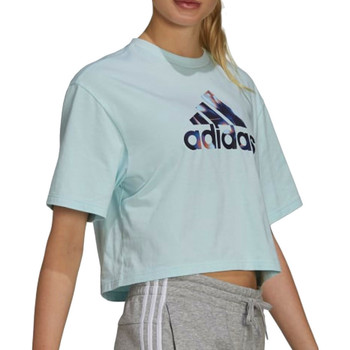 Textiel Dames T-shirts korte mouwen adidas Originals  Blauw