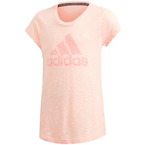 Textiel Meisjes T-shirts korte mouwen adidas Originals  Roze