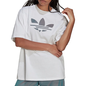 Textiel Meisjes T-shirts korte mouwen adidas Originals  Wit