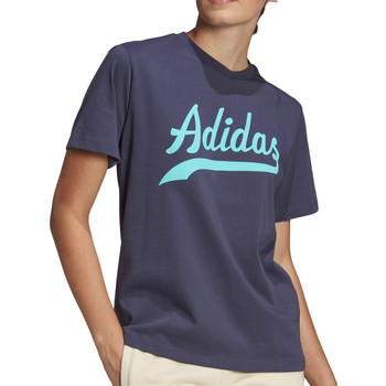 Textiel Meisjes T-shirts korte mouwen adidas Originals  Blauw