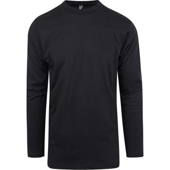 Textiel Heren T-shirts & Polo’s Alan Red T-Shirt Virginia Zwart Longsleeve 2-pack Zwart