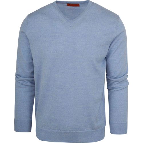 Textiel Heren Sweaters / Sweatshirts Suitable Pullover V-Hals Wol Lichtblauw Blauw