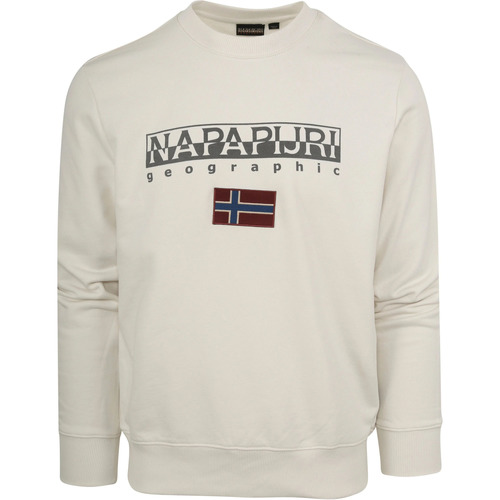 petticoat Begunstigde Amfibisch Napapijri Off-White Trui Beige - Textiel Sweaters / Sweatshirts Heren €  99,95