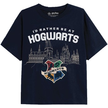 Textiel Meisjes T-shirts met lange mouwen Harry Potter  Blauw