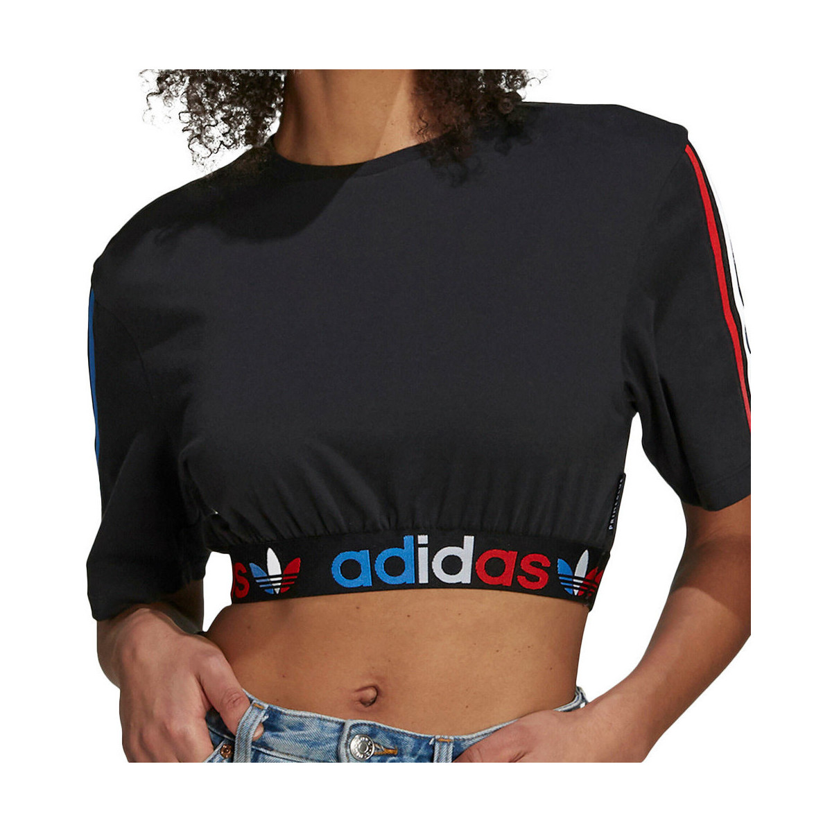 Textiel Dames T-shirts & Polo’s adidas Originals  Zwart