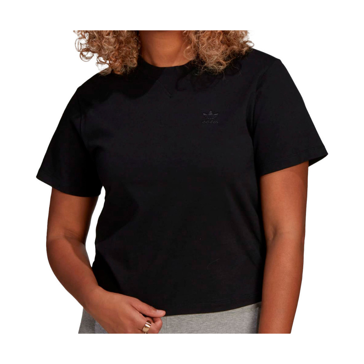 Textiel Dames T-shirts & Polo’s adidas Originals  Zwart