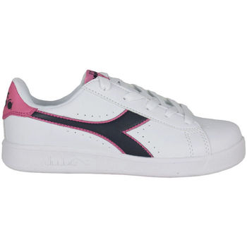 Schoenen Kinderen Sneakers Diadora Game p gs 101.173323 01 C8593 White/Black iris/Pink pas Wit