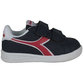 Schoenen Kinderen Sneakers Diadora Game p td 101.173339 01 C8594 Black iris/Poppy red/White Zwart