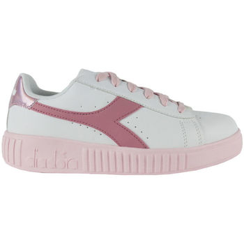 Schoenen Kinderen Sneakers Diadora Game step gs 101.176595 01 C0237 White/Sweet pink Roze
