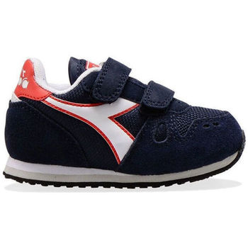 Schoenen Kinderen Sneakers Diadora Simple run td 101.174384 01 C1512 Blue corsair/White Blauw