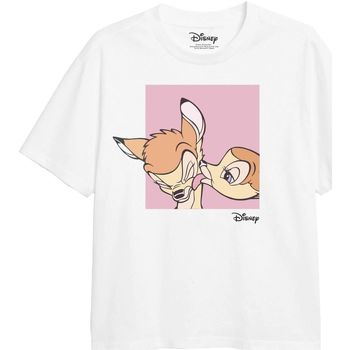 Textiel Meisjes T-shirts met lange mouwen Bambi  Wit