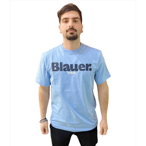 Textiel Heren T-shirts korte mouwen Blauer  Other
