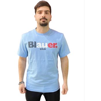 Textiel Heren T-shirts korte mouwen Blauer  Other