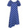 Textiel Dames Jurken Lisca Asymmetrische zomerjurk met korte mouwen Rhodes Blauw