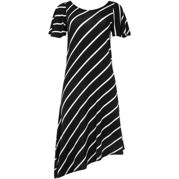Textiel Dames Jurken Lisca Asymmetrische zomerjurk met korte mouwen Rhodes Zwart