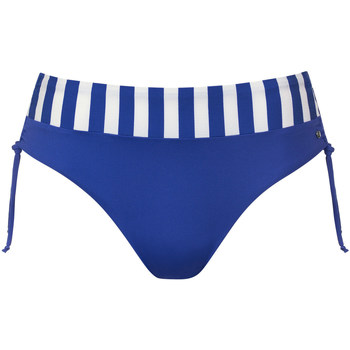 Textiel Dames Bikinibroekjes- en tops Lisca Hoge taille zwembroekje met verstelbare zijkanten Rhodes Blauw
