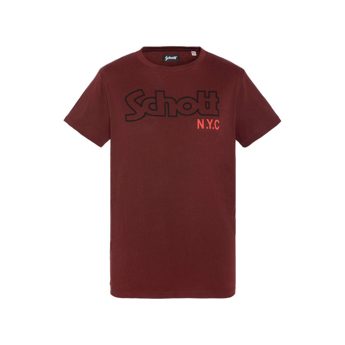 Textiel Heren T-shirts & Polo’s Schott  Rood