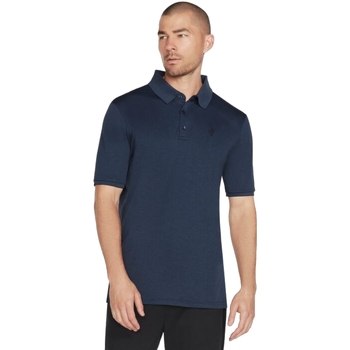 Textiel Heren Polo's korte mouwen Skechers Off Duty Polo Shirt Blauw