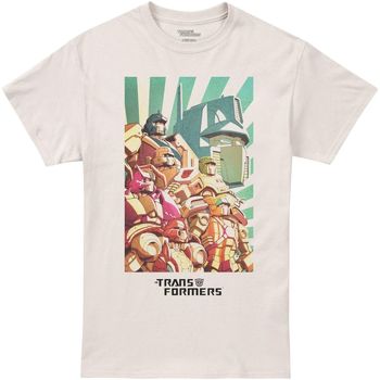 Textiel Heren T-shirts met lange mouwen Transformers  Beige