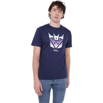 Textiel Heren T-shirts met lange mouwen Transformers  Blauw