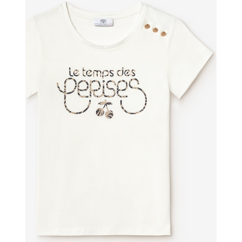 Textiel Dames T-shirts & Polo’s Le Temps des Cerises T-shirt SAVANA Wit