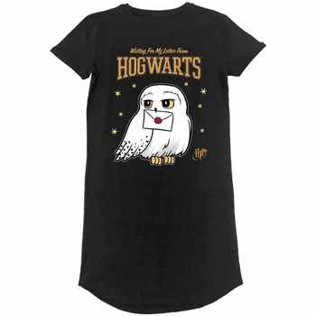 Textiel Dames T-shirts met lange mouwen Harry Potter  Zwart