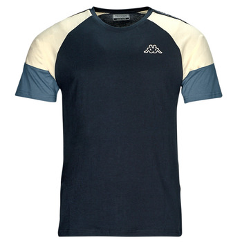 Textiel Heren T-shirts korte mouwen Kappa IPOOL Marine / Blauw / Wit