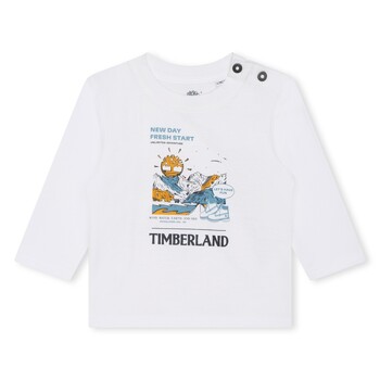 Textiel Jongens T-shirts korte mouwen Timberland T60005-10P-B Wit
