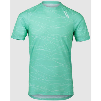 Textiel Heren T-shirts & Polo’s Poc 52842-8389 MTB  PURE TEE LINES FLUORITE GREEN Groen