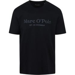 Textiel Heren T-shirts & Polo’s Marc O'Polo T-Shirt Logo Donkerblauw Blauw
