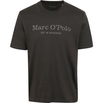 Textiel Heren T-shirts & Polo’s Marc O'Polo T-Shirt Logo Antraciet Grijs