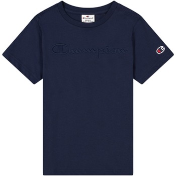 Textiel Jongens T-shirts korte mouwen Champion T-shirt enfant  Cml Logo Blauw