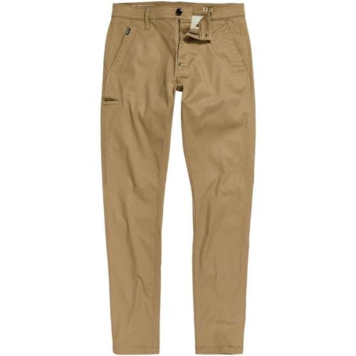 Textiel Heren Broeken / Pantalons G-Star Raw  Beige