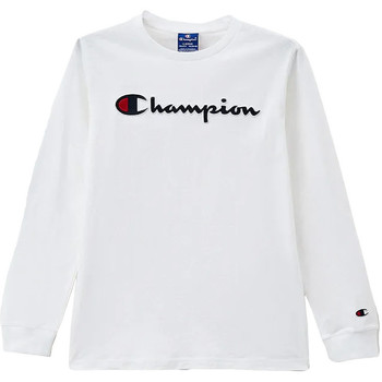 Textiel Meisjes T-shirts met lange mouwen Champion  Wit
