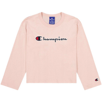 Textiel Meisjes T-shirts met lange mouwen Champion  Roze