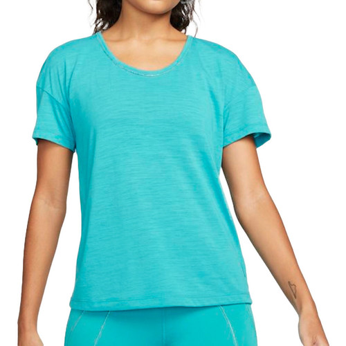 Textiel Dames T-shirts korte mouwen Nike  Blauw